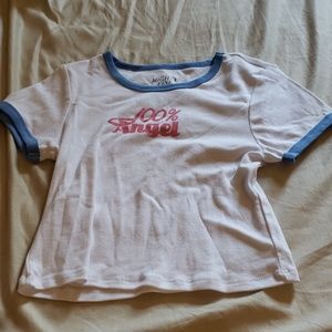 ANGEL cropped t shirt